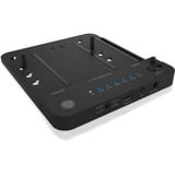 ICY BOX IB-2915MSCL-C31 USB 3.2 Gen 2 (3.1 Gen 2) Type-C Negro, Estación de acoplamiento Unidad de disco duro, SSD, SATA, Serial ATA II, Serial ATA III, 2.5,3.5,M.2, USB 3.2 Gen 2 (3.1 Gen 2) Type-C, Negro, Plástico