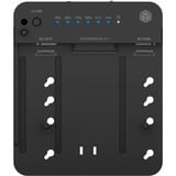 ICY BOX IB-2915MSCL-C31 USB 3.2 Gen 2 (3.1 Gen 2) Type-C Negro, Estación de acoplamiento Unidad de disco duro, SSD, SATA, Serial ATA II, Serial ATA III, 2.5,3.5,M.2, USB 3.2 Gen 2 (3.1 Gen 2) Type-C, Negro, Plástico