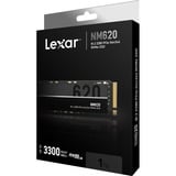 Lexar NM620 M.2 1000 GB PCI Express 3.0 3D TLC NAND NVMe, Unidad de estado sólido 1000 GB, M.2, 3300 MB/s