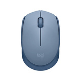 Logitech M171 Ratones, Ratón Azul-gris, Ambidextro, Óptico, RF inalámbrico, 1000 DPI, Azul, Gris