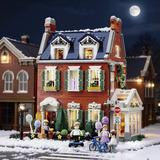 Lumibricks Casa adosada de ladrillo rojo, Juegos de construcción 