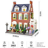 Lumibricks Casa adosada de ladrillo rojo, Juegos de construcción 