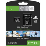 PNY Pro Elite Prime microSD 1 TB, Tarjeta de memoria negro/Verde