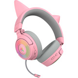 Razer Kraken Kitty V3 Pro Quartz, Auriculares para gaming rosa/Gris