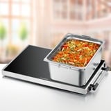 Rommelsbacher Placa calefactora WPR 407/E, Calientaplatos acero fino/Negro