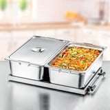 Rommelsbacher Placa calefactora WPR 407/E, Calientaplatos acero fino/Negro