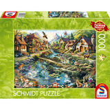 Schmidt Spiele Pueblito al borde del bosque, Puzzle 