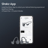 Shokz OpenRun Pro 2 Mini Auriculares Inalámbrico gancho de oreja Deportes Bluetooth Negro, Auriculares con micrófono negro, Inalámbrico, Deportes, 20 - 20000 Hz, 30,3 g, Auriculares, Negro