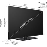 Telefunken XF40VP750M, Televisor LED negro