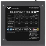 Thermaltake Toughpower SFX 1000W, Fuente de alimentación de PC negro, 125mm(ancho)x63.5mm(alto)x126mm(profundo)