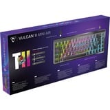 Turtle Beach Vulcan II Mini Air teclado Juego RF Wireless + Bluetooth QWERTZ Alemán Negro, Teclado para gaming negro, Inalámbrico, RF Wireless + Bluetooth, Switch de tecla óptico, QWERTZ, LED RGB, Negro