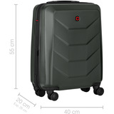 Wenger Prymo Carry-On, maleta rígida, Carretilla antracita