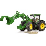 bruder John Deere 7R 350 con cargador frontal, Automóvil de construcción verde