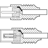 goobay COAX025 cable coaxial 2,5 m negro, 2,5 m, Coaxial, Coaxial, Coaxial