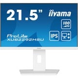 iiyama ProLite XUB2292HSU-W6 pantalla para PC 54,6 cm (21.5") 1920 x 1080 Pixeles Full HD LED Blanco, Monitor LED blanco (mate), 54,6 cm (21.5"), 1920 x 1080 Pixeles, Full HD, LED, 0,4 ms, Blanco