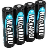 Ansmann 1322-0005 pila doméstica Batería recargable AA Níquel-zinc (NiZn) Batería recargable, AA, Níquel-zinc (NiZn), 1,65 V, 4 pieza(s), 1500 mAh
