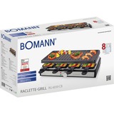 Bomann RG 6039 CB, Raclette negro/Acero fino