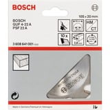 Bosch 3608641001 Fresadoras HM-CT, Madera, 2 cm, 10,5 cm, 2,8 mm, 14500 RPM