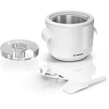 Bosch MUZS2EB máquina para helados 0,55 L Blanco, Heladera blanco, 0,55 L, 30 min, 1 senos, Blanco, 180 mm, 180 mm