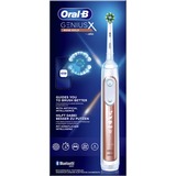 Braun Genius X, Cepillo de dientes eléctrico Oro rosa, 80354127 cepillo eléctrico oscilante para dientes, Adulto, Oro rosado, Blanco