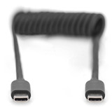 Digitus Cable en espiral USB 2.0 USB-C > USB-C negro