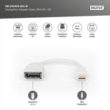 Digitus DB-340405-001-W, Adaptador blanco