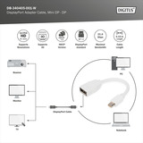 Digitus DB-340405-001-W, Adaptador blanco
