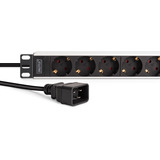 Digitus DN-95427, Regleta negro/Aluminio