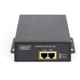 Digitus Inyector Gigabit Ethernet PoE++ 802.3at, 95 W, Inyector PoE negro