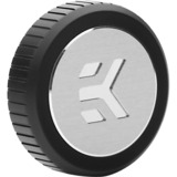 EKWB EK-Quantum Torque Plug w/Badge - Nickel, Tornillo negro/Plateado