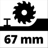Einhell TC-CS 1410, Sierra circular rojo/Negro