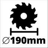 Einhell TC-CS 1410, Sierra circular rojo/Negro