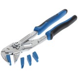 GEDORE Llave de pinza SB 183 10 JC S-002, con mordazas protectoras, Pinzas azul/Negro