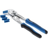 GEDORE Llave de pinza SB 183 10 JC S-002, con mordazas protectoras, Pinzas azul/Negro