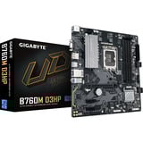 GIGABYTE B760M D3HP, Placa base negro/Gris