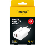 Intenso Adaptador de corriente W30AC, Cargador blanco