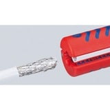 KNIPEX 16 60 100 SB Azul, Rojo pelacable, Herramienta de pelado / decapado 2 cm, 5 mm, Azul, Rojo, 10 cm, 22 g