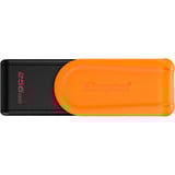 Kingston DataTraveler 256GB Portable USB 3.2 Gen 1 Exodia S (Black/Orange), Lápiz USB negro/Naranja, 256 GB, USB tipo A, 3.2 Gen 1 (3.1 Gen 1), Girar, 8,72 g, Negro, Naranja