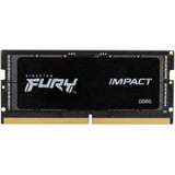 Kingston FURY FURY 16 GB 4800 MT/s DDR5 CL38 SODIMM Impact, Memoria RAM negro, 16 GB, 1 x 16 GB, DDR5, 262-pin SO-DIMM