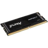 Kingston FURY FURY 16 GB 4800 MT/s DDR5 CL38 SODIMM Impact, Memoria RAM negro, 16 GB, 1 x 16 GB, DDR5, 262-pin SO-DIMM