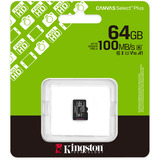 Kingston SDCS3/64GBSP, Tarjeta de memoria negro