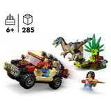 LEGO Jurassic World Huida en Todoterreno y Raptor al Acecho, Juegos de construcción Juego de construcción, 6 año(s), Plástico, 285 pieza(s), 436 g