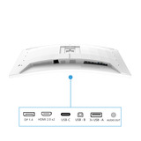 Philips EVNIA 34M2C5601QA, Monitor de gaming blanco