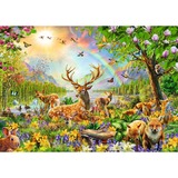 Ravensburger Puzzle infantil Familia de ciervos elegante 