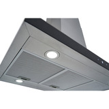 Respekta 19050000000321, Campana extractora acero fino/Negro