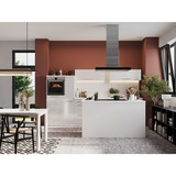 Respekta 19050000000321, Campana extractora acero fino/Negro