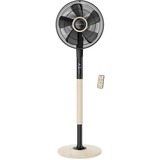 Rowenta Turbo Silence Extreme+ VU5880F0 ventilador Negro, Madera negro/Madera, Ventilador con aspas para el hogar, Negro, Madera, Piso, 40 cm, 4800 m³/h, 1300 - 1450 mm