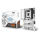 SAPPHIRE PURE B850A WIFI 7, Placa base blanco/Negro