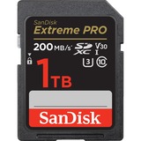 SanDisk Extreme PRO 1000 GB SDXC UHS-I Clase 10, Tarjeta de memoria negro, 1000 GB, SDXC, Clase 10, UHS-I, 140 MB/s, 90 MB/s