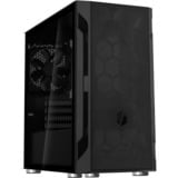 SilverStone FARA H1M Micro Torre Negro, Cajas de torre negro, Micro Torre, PC, Negro, micro ATX, Mini-DTX, Mini-ITX, Plástico, Acero, 16 cm